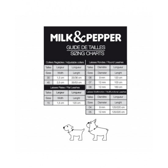 Αυξομειούμενο Περιλαίμιο Σκύλου Milk & Pepper KAYA  
