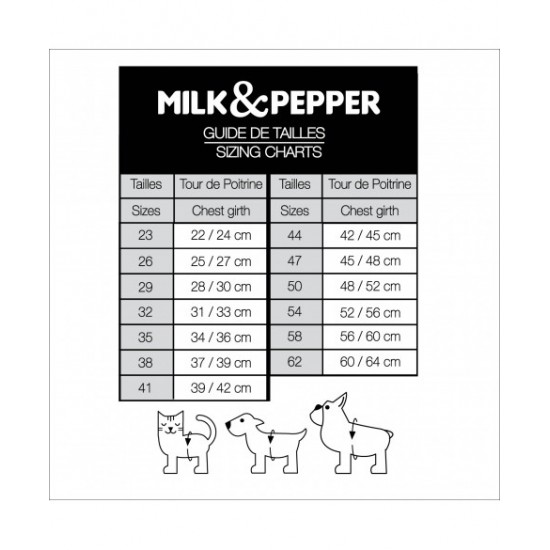 Σαμαράκι Σκύλου Milk & Pepper MUSHER Ανθρακί
