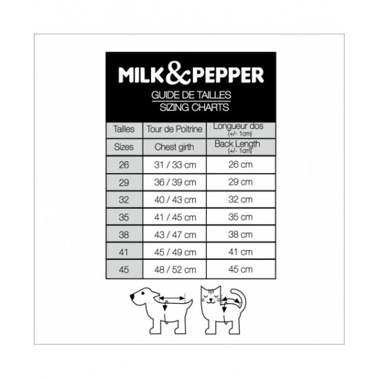 Αδιάβροχο Σκύλου Milk & Pepper Babord 