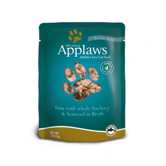 APPLAWS CAT POUCH TUNA/ANCHOVY  70gr
