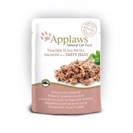APPLAWS CAT POUCH TUNA WHOLEMEAT W.SALMON IN JELLY 70gr