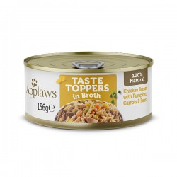 Applaws Taste Toppers Dog Tin Chicken with Vegetables in Broth 156gr
