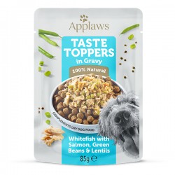 Applaws Taste Toppers Dog Pouch White Fish with Salmon & Vegetables in Gravy Grain Free  85gr