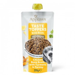 Applaws Taste Toppers Dog Pouch Chicken with Turmeric & Parsley in Broth Grain Free  200ml