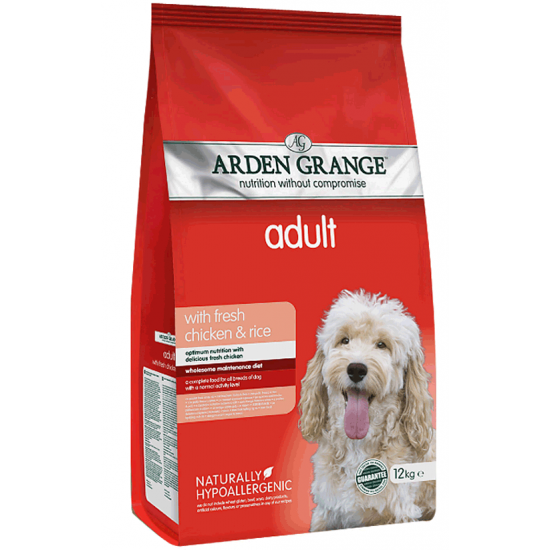 Υποαλλεργική Ξηρή Τροφή Σκύλου Arden Grange Κοτόπουλο & Ρύζι