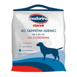 Αντισηπτικές Εκπαιδευτικές Πάνες Σκύλου Inodorina με Χλωρεξιδίνη (40τμχ)