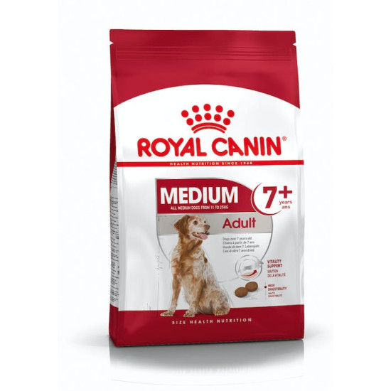 Ξηρή Τροφή Σκύλου Royal Canin Medium Adult 7+ 