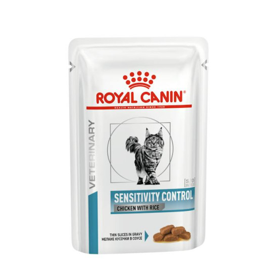 Κλινικό Φακελάκι Γάτας Royal Canin Sensitivity Control Κοτόπουλο & Ρύζι