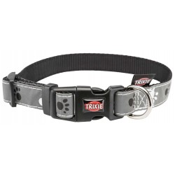 Dog Silver Reflect collar, black/silver grey