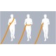 Jogging leash, 1.33-1.80 m/20 mm, grey/green