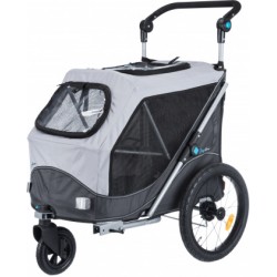 Bicycle trailer, quick-fold, grey