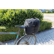 Bicycle basket for narrow bike racks , 29x42x48cm, black