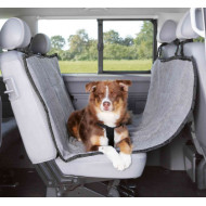 Κάλυμα Πισω Κάθισματος Αυτοκινήτου Trixie για Μεταφορά Σκύλου 1.45Χ1.60M    Ανοιχτο Γκρι / Μαύρο