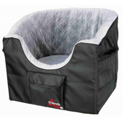 Dog Car seat, 45 x 39 x 42 cm, black/grey
