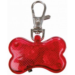 Flasher for dogs, 4.5 x 3 cm, red