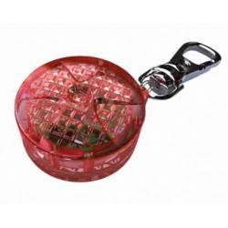 Flasher for dogs and cats,  2.5 cm, red