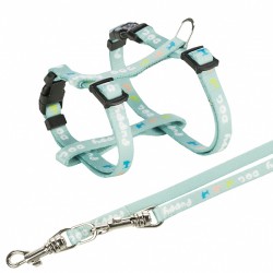 Junior puppy harness with leash, M-L: 27-45 cm/10 mm, 2.00 m