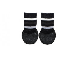 Κάλτσες Σκύλου Trixie Αντιολισθητικές Βαμβακερές με Λυκρα & Latex Μαύρες (2τμχ)
