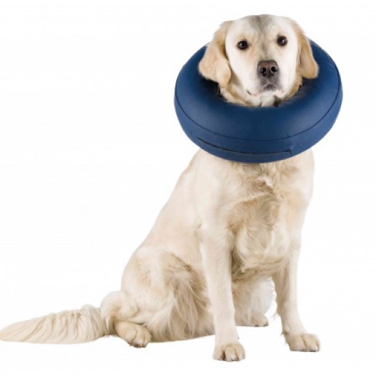 Περιλαίμιο Σκύλου Trixie Κτηνιατρικό Προστατευτικό, Φουσκωτό, Μπλε