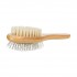 Brush, double-sided, bamboo/natural &wire bristles