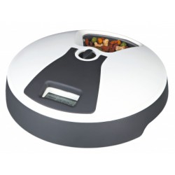 TX6 automatic food dispenser, 6 x 240 ml/ 32 cm x 10 cm, dark grey