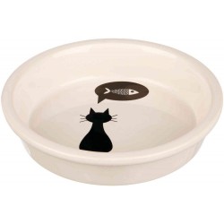 Πιάτο Γάτας Trixie Κεραμικό 0.25L/13cm Ασπρο