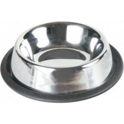 Cat bowl, stainless steel, rubber base ring, 0.2 l/ 15 cm