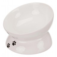 Ceramic Bowl, Cat, 0.15 L/ 13 Cm, White for Cats by Trixie