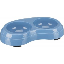 Plastic Double Bowl, 0.2 L/ 10 Cm for Dogs by Trixie