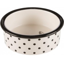 Πιάτο Σκύλου Trixie Κεραμικό Zentangle 0.3L 12cm Άσπρο / Μαύρο