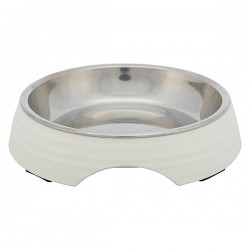 Bowl, melamine/stainless steel, 0.2 l/ 14 cm, white