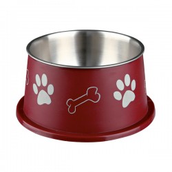 Long-Ear Bowl, Stainless Steel, Plastic for Dogs by Trixie