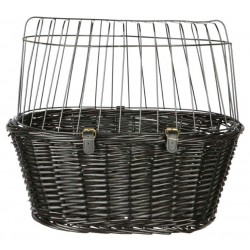 Front Bicycle Basket, 50 x 41 x 35 cm, black