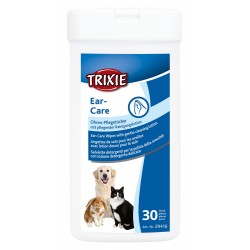 Υγρομάντηλα Καθαρισμού Αυτιών Σκύλου Γάτας, Trixie  (30τμχ)