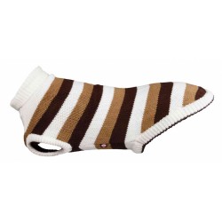 Trixie Hamilton Dog Pullover , L: 55 cm, brown/white striped