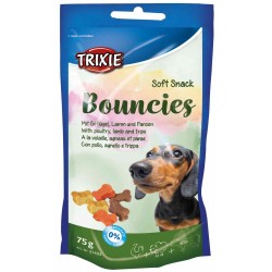 Soft Σνακ Λιχουδιά Σκύλου Trixie Bouncies με Πουλερικά, Αρνί & Πατσά 75gr