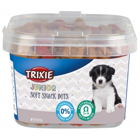 Soft Σνακ για Κουτάβια Trixie Junior Dots με Κοτόπουλο & Σολομό και Ωμέγα-3 & Ωμέγα-6  140gr