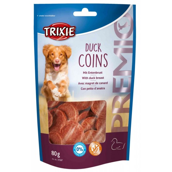 Σνακ Λιχουδιά Σκύλου Trixie Premio Coins με Πάπια  80gr