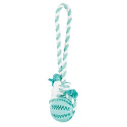Denta Fun Natural rubber ball on a rope, natural rubber 7cm/24cm