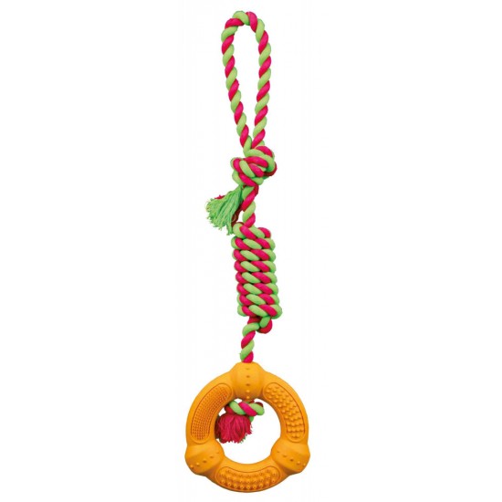 Ring On A Rope, Natural Rubber,  12 X 41 Cm by Trixie