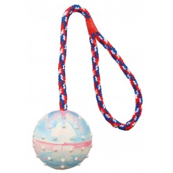 Ball on a rope, natural rubber, 6cm/30 cm