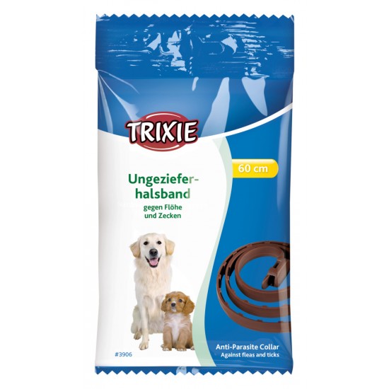Περιλαίμιο Σκύλου, Trixie Αντιπαρασιτικό  60cm Καφέ