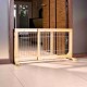 Dog barrier, wood, 65x108x50 cm, white