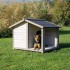 natura Lodge dog kennel with saddle roof, 130x100x105cm (M-L)