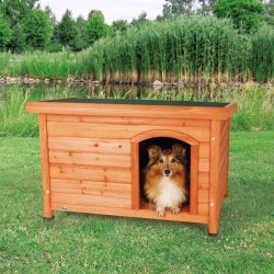 Σπίτι Σκύλου, Trixie Kennel Natura Ξύλινο Καφέ με Επίπεδη Ανοιγόμενη Οροφή