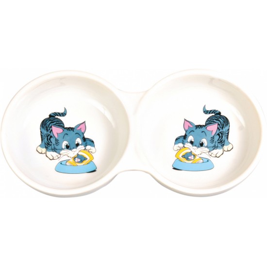 Double ceramic bowl with motif, 0.15 l/11cm