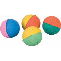 Soft balls, foam rubber,  4.3 cm  (4 PCS)