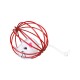 Plush mouse in a wire ball, plush,  6 cm