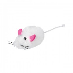 mouse, longhair plush, catnip, 9 cm
