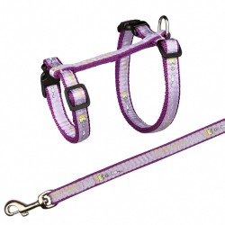 Cat harness with leash, XL, nylon, 34-57 cm/13 mm, 1.20 m